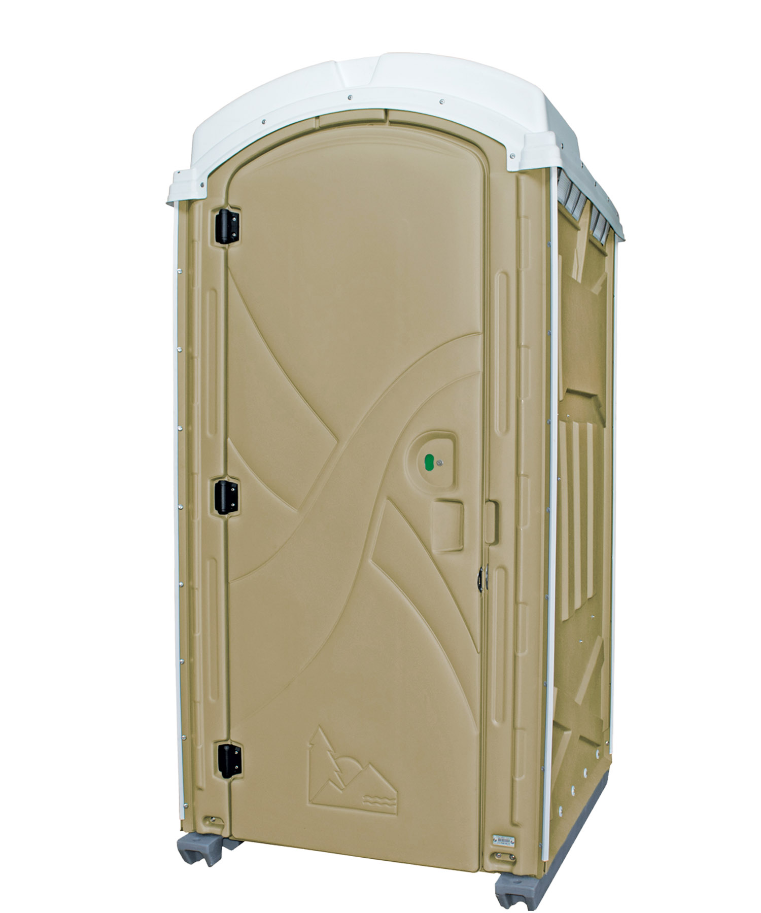 PolyPortable Restroom - Port a Potty - Tan Axxis PPAX-13 - Click Image to Close